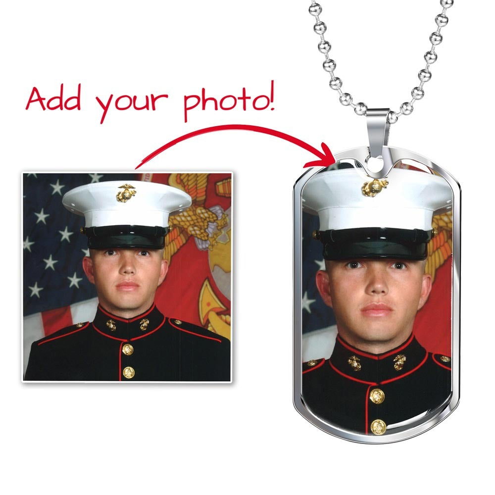 Custom Engraving Luxury Necklace: 24" (61cm) Perfect for Keepsake high quality surgical steel with an 18k gold finish option. Engrave onto the back of the pendant your loved one's name, your wedding date, an anniversary, or anything else you want